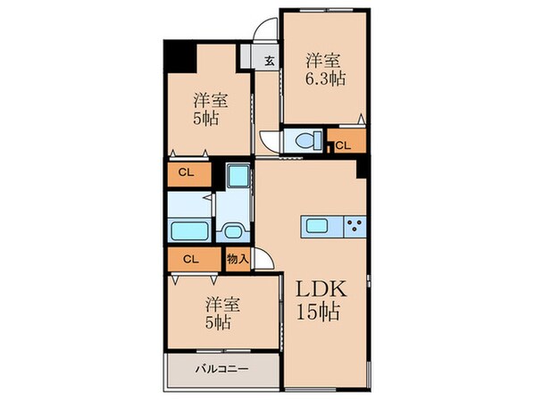 ＣＩＴＲＵＳ　ＴＲＥＥの物件間取画像